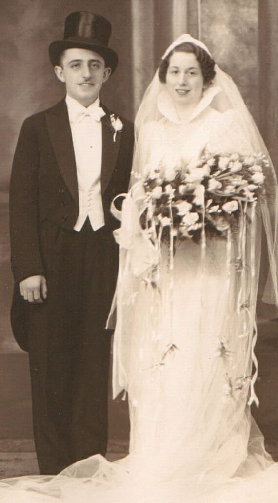 1937 New Jersey wedding