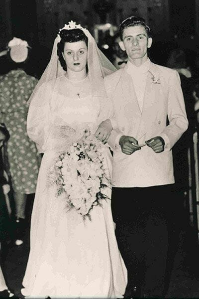 1947 Wedding in Dinner Jacket