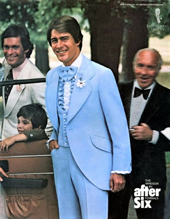 By the sartorial nadir of the 1970s, powder blue leisure suit ensembles were considered 
