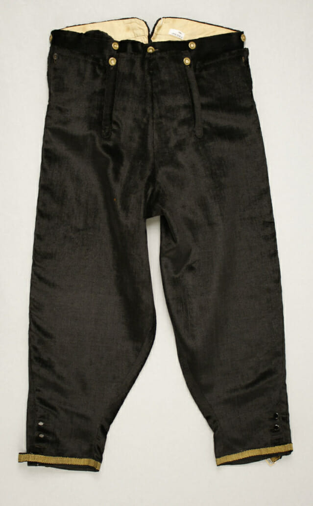 Black Silk Breeches from the 1830s
