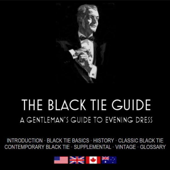 Screenshot of Black Tie Guide 1.0 Website Look