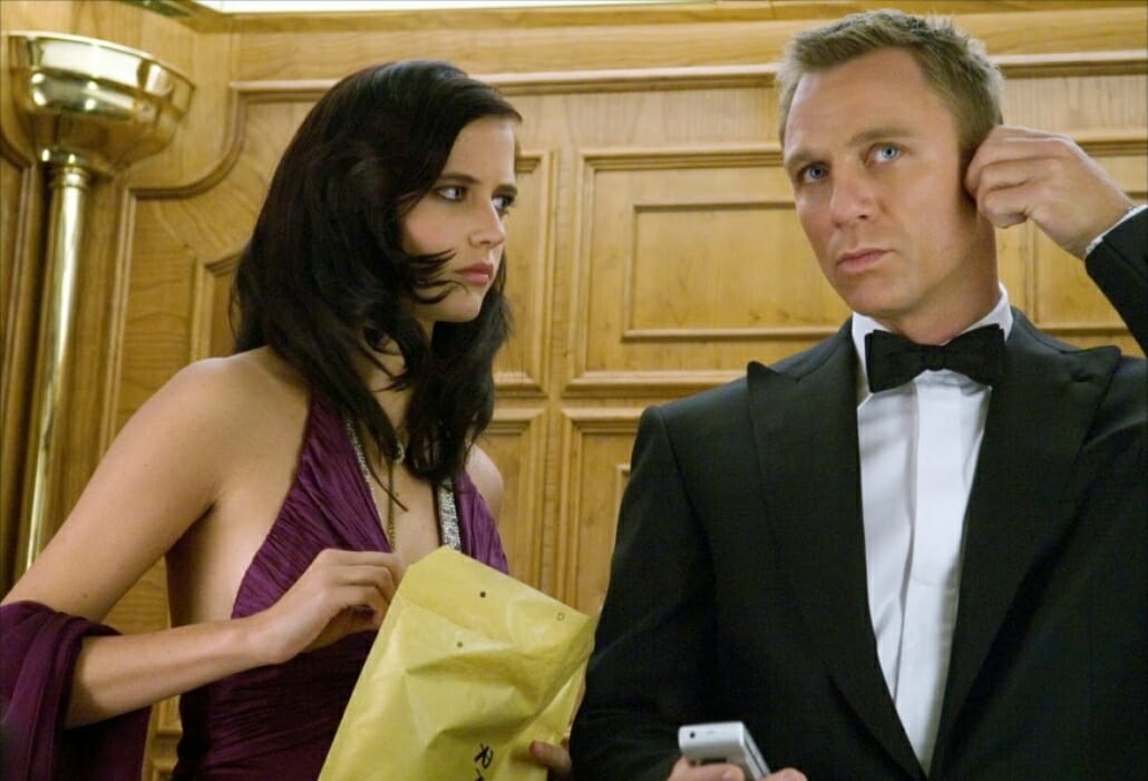 Casino Royale featured Bond in a classic peaked lapel tuxedo