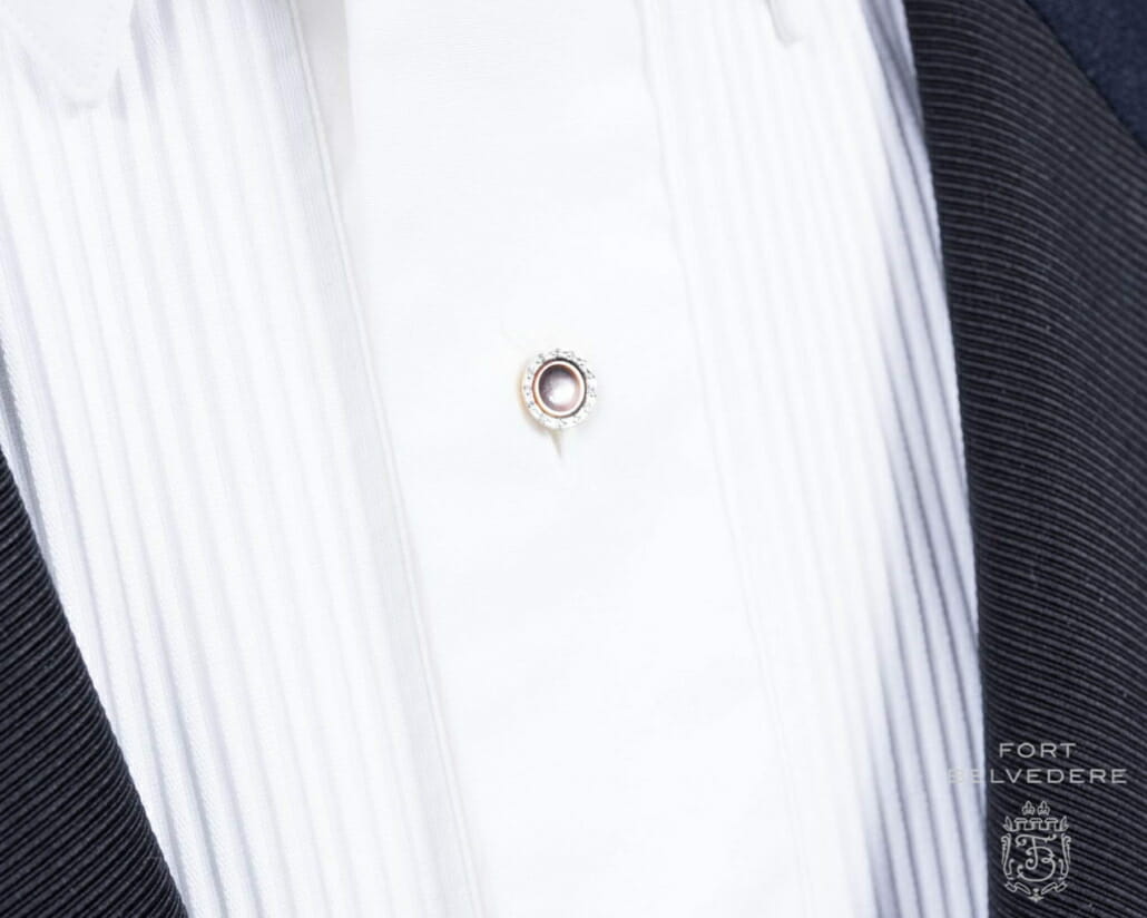 Dark Mother of Pearl Shirt Stud Button