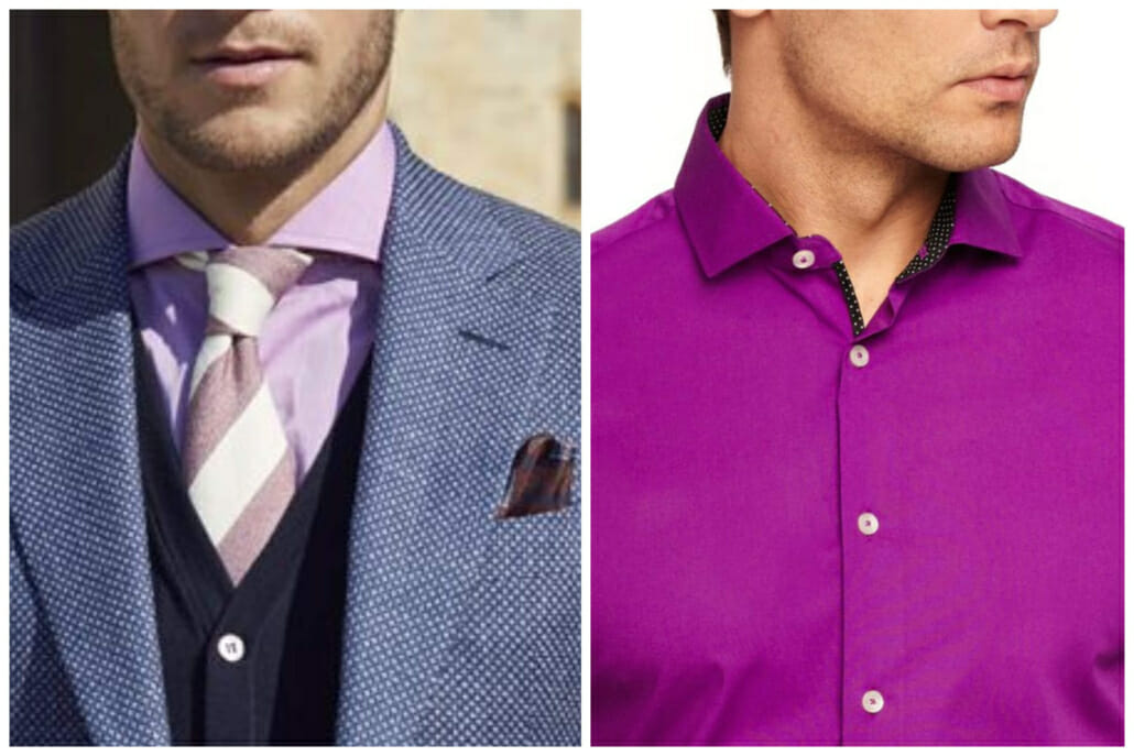 How to wear and not wear a purple shirt