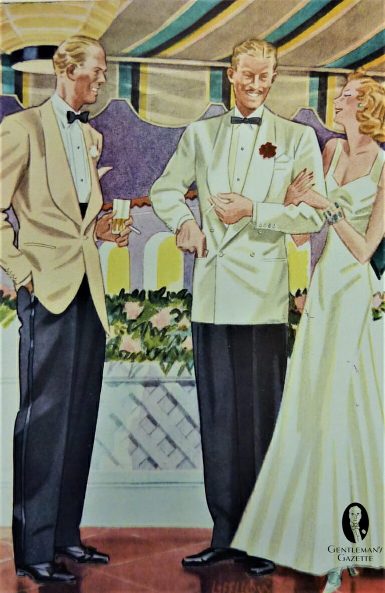 Off White Dinner Jacket Warm-Weather Black Tie