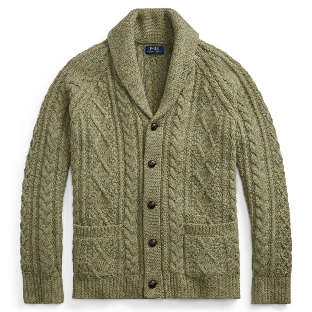 Ralph Lauren Cable Knit Cardigan Sweater