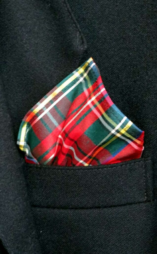 tartan pocket square
