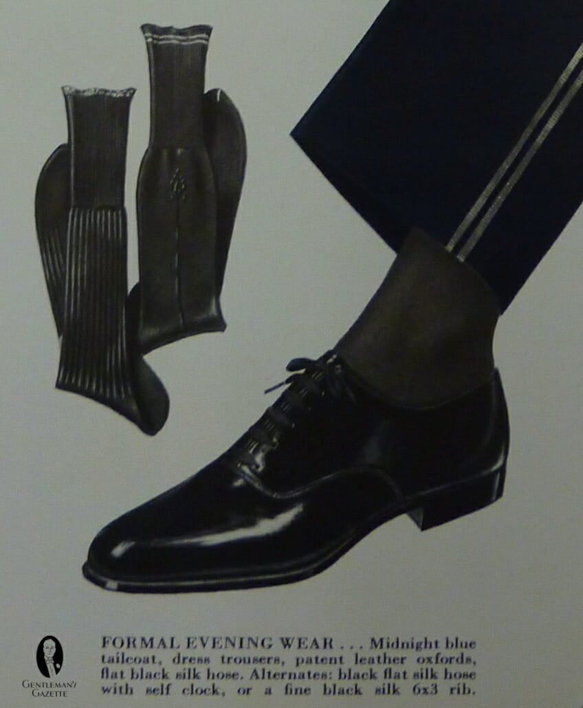 1930S Capless Oxfords With Evening Shoelaces And Silk Socks 1930s Capless Oxfords with Evening Shoelaces and silk socks