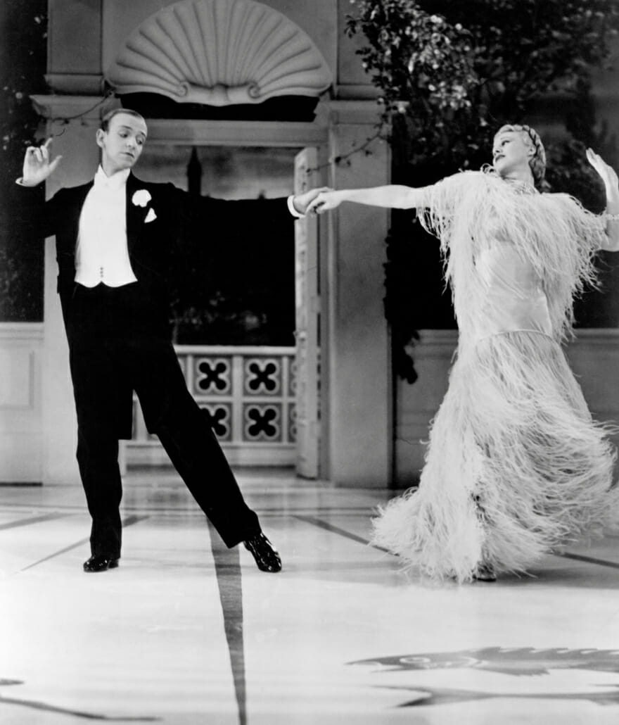 Astaire dancing in white tie 1935 in Top Hat