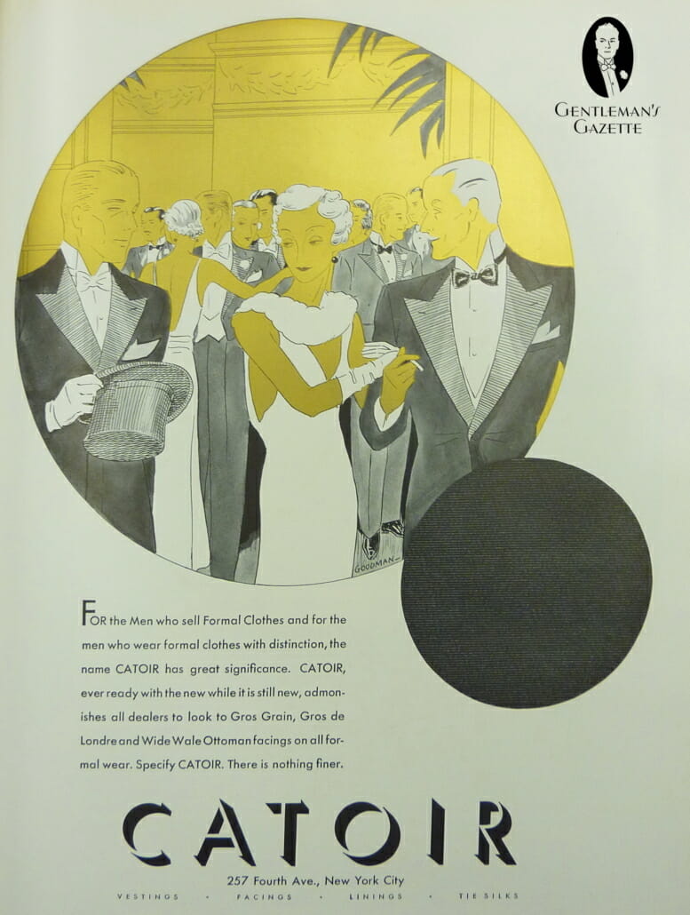 Catoir Gros Grain Ad from the 1930s