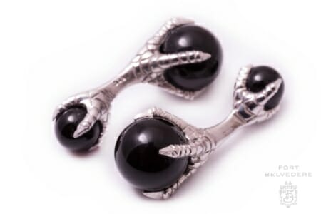 A photo of Eagle Claw Cufflinks with Onyx Ball