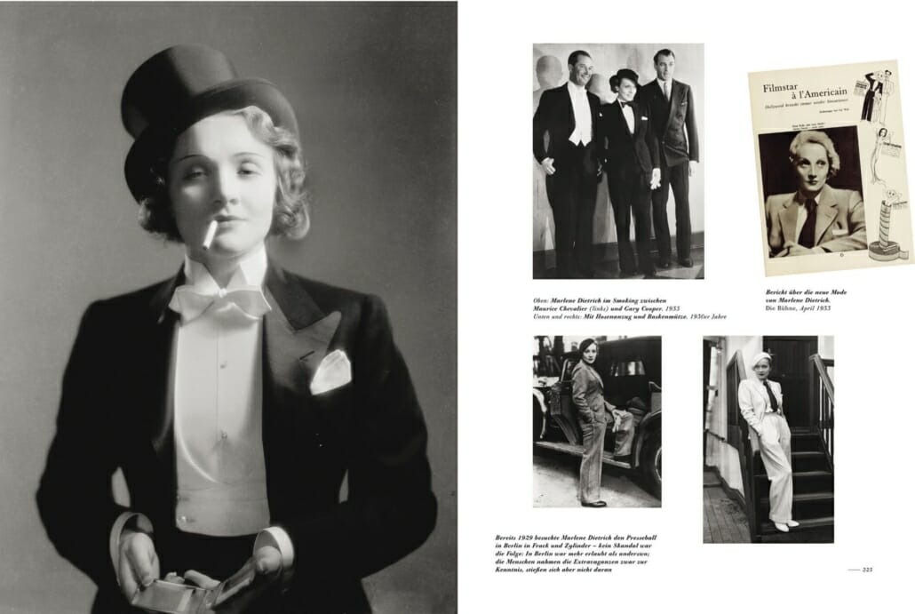 Marlene Dietrich in White Tie and Black Tie