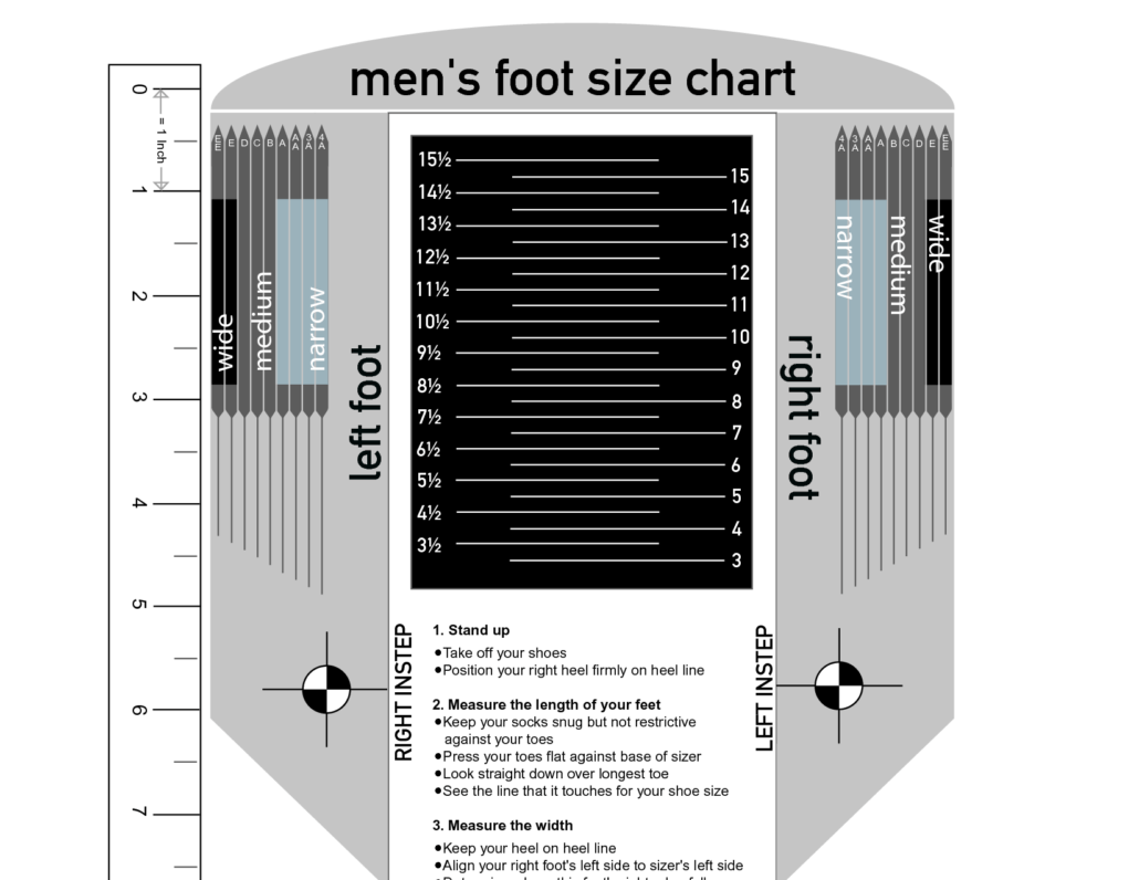 medium shoe width