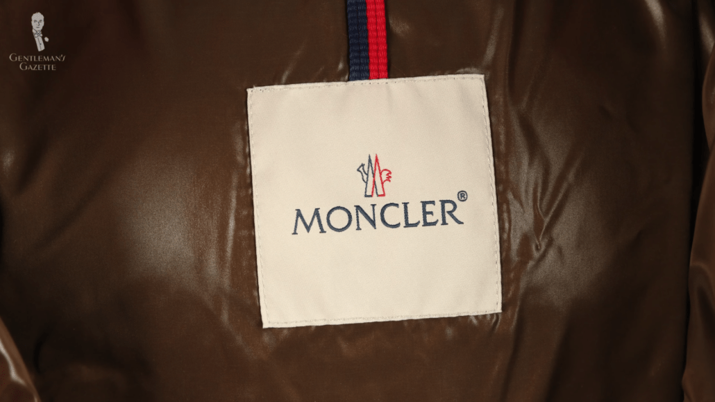 Moncler logo inside the jacket