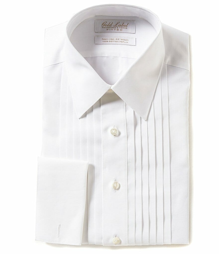 A shirt collar with a narrow spread between its points