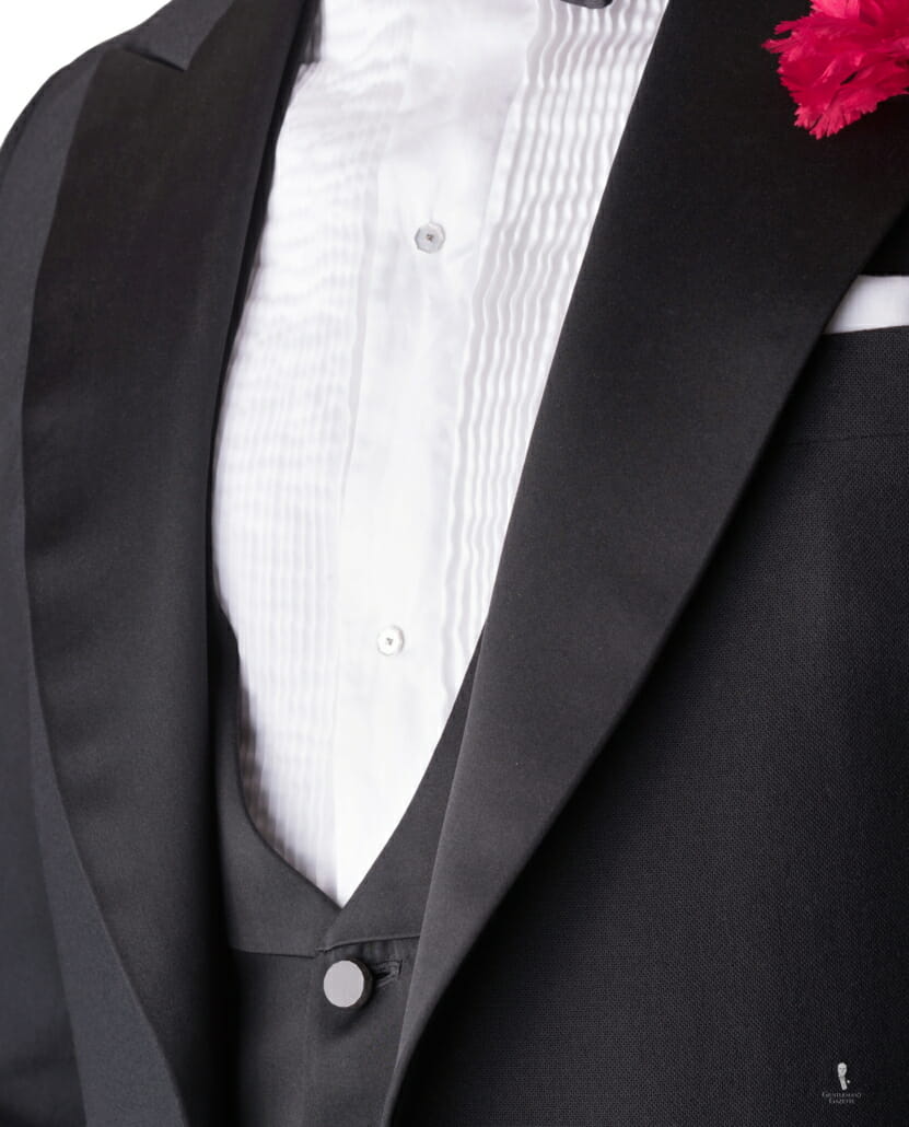 Silk Facings on tuxedo lapels
