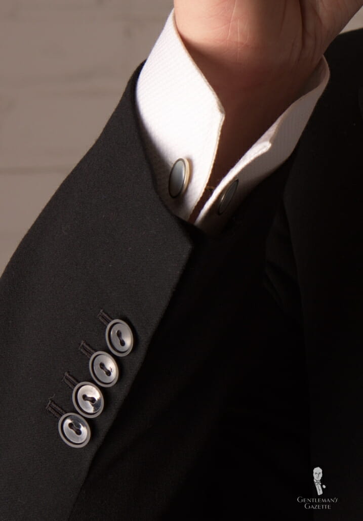 Uniform 10PCS Clothes Button Shirt Fashion Black Glazed Metal Button Set Sewing Button for Blazer Suit and Jacket 9mm Coat