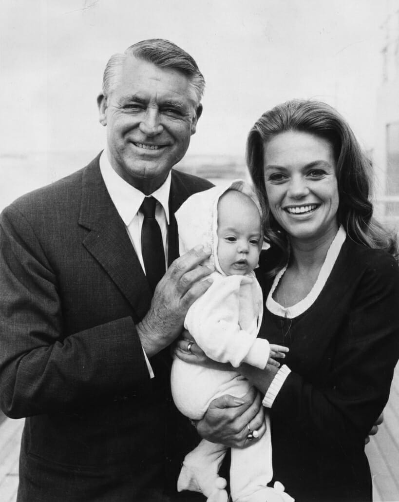 Film star Cary Grant with fourth wife Dyan Cannon