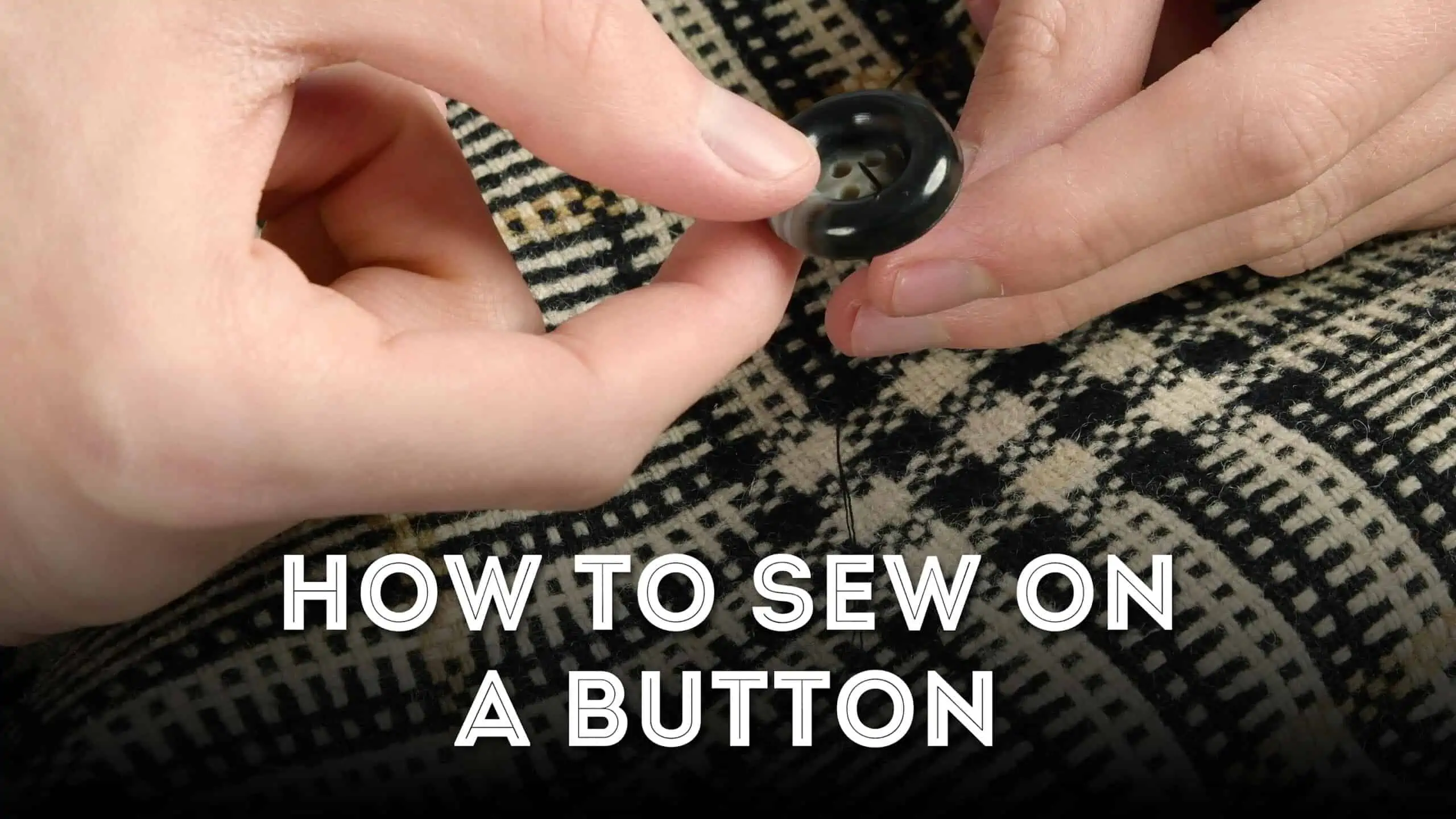 Sewing A Button With Yarn (When the Opening Is Too Small!) 