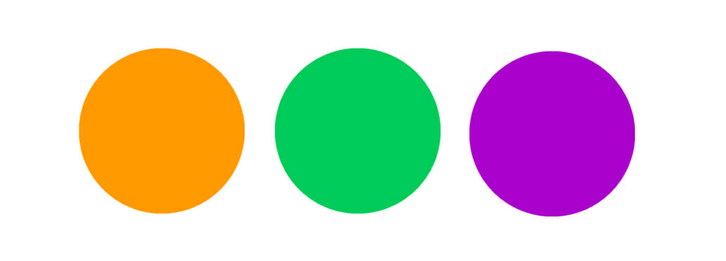 Orange, Green, Purple (Violet) - Secondary Colors