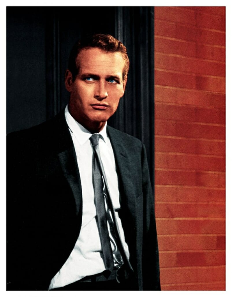 Paul Newman flashing his famous blue eyes as the detective Harper