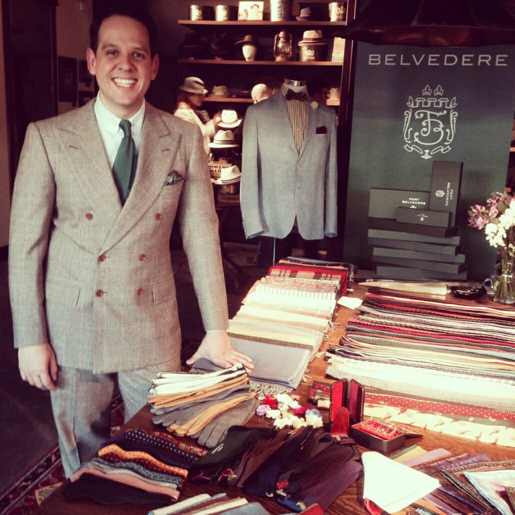Sven Raphael Schneider with Fort Belvedere Products