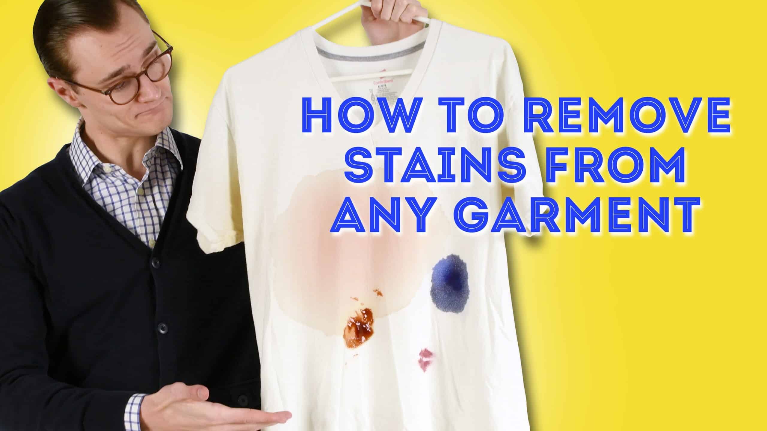 How to Get Stains Out of a White Shirt Easily