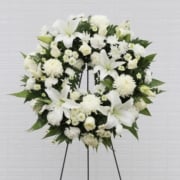 Funeral Flowers On A Stand Tasteful Funeral Flowers on a Stand