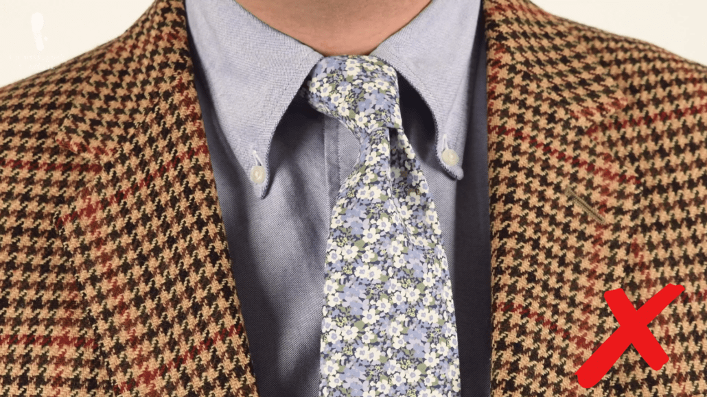 Tweed and floral and is not a great combo