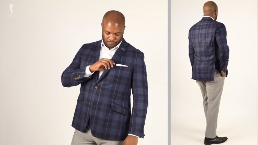 Kyle in an outfit that flatters his body type