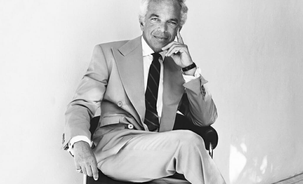 Ralph Lauren in a two-piece suit