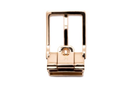 Edward Gold Solid Brass Belt Buckle Exchangeable Rectangular 3.5cm with Gold Plating Hypoallergenic Nickel Free