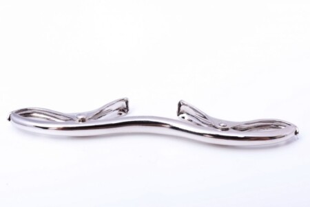 Collar Bar Clip in Platinum Silver For Classic Narrow Spread Collars