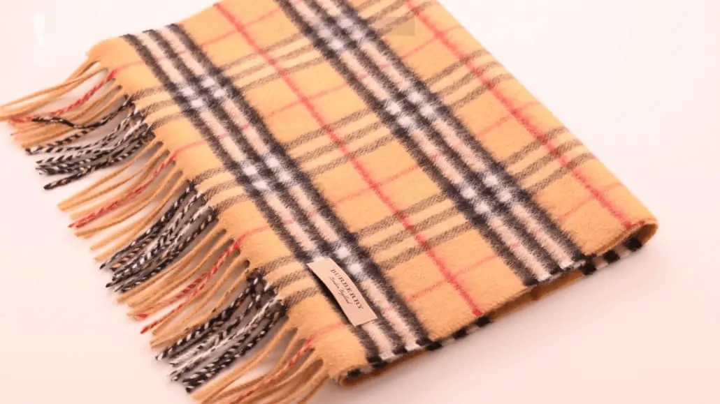 Burberry Antique Yellow Cashmere Scarf 