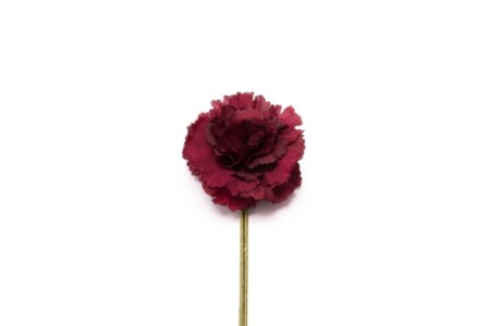 Burgundy Mini Carnation Silk Boutonniere Buttonhole Flower