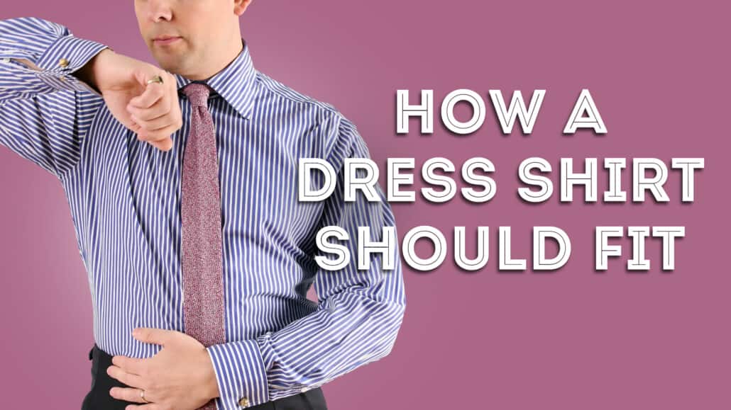 How should a men's casual shirt fit?