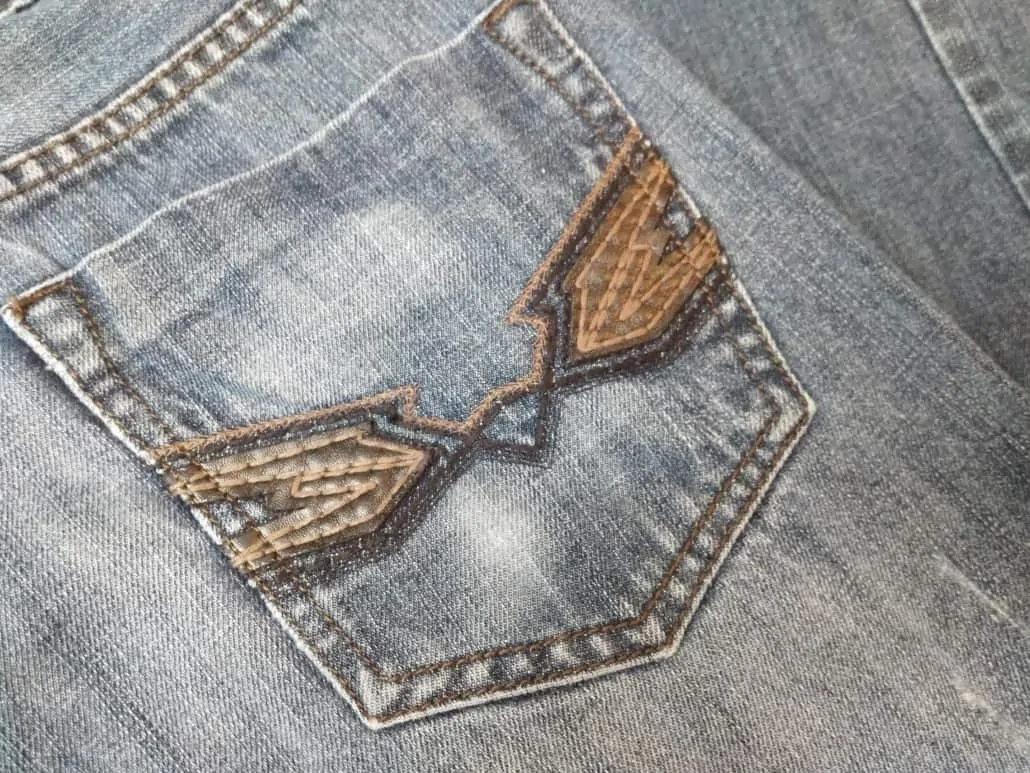 Avoid jeans with excessive contrast stitching