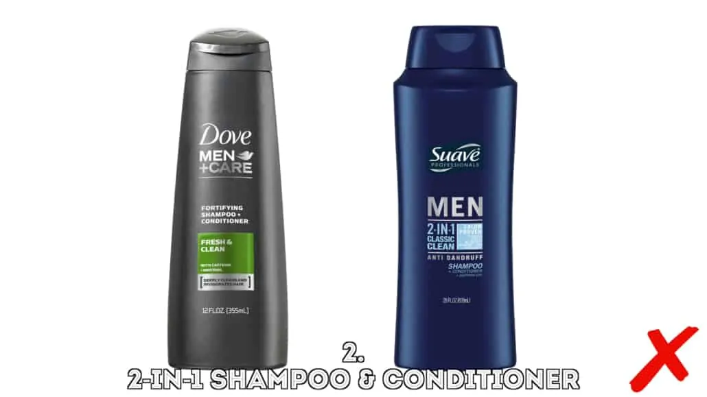 2-in-1 shampoo and conditioner
