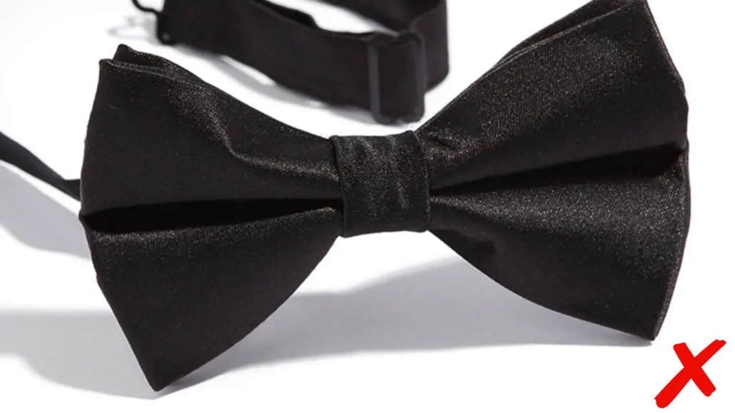 Pre-tied bowties are so symmetrical as to look sterile