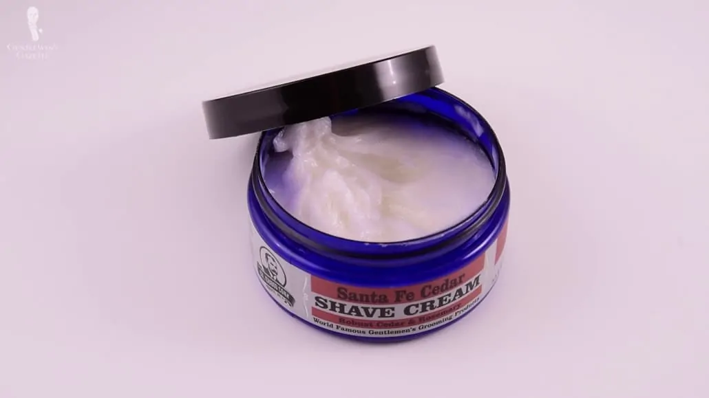Photo of a pot of shaving cream 