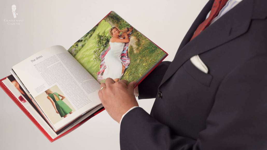 There are others far more qualified to discuss the subject of women's clothing like this book --Ladies by Claudia Piras.