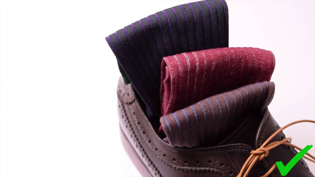 Don't just settle for solid black or white socks; wear something with a bit of contrast like these Shadow Stripe Ribbed Socks from Fort Belvedere. 