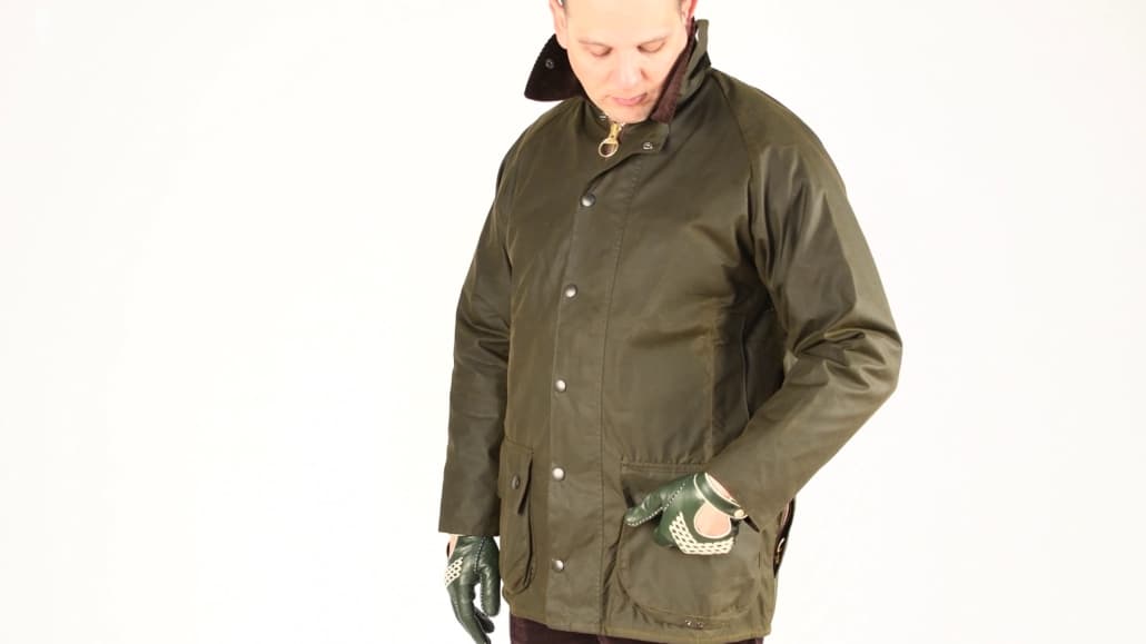 barbour waxed cotton jacket