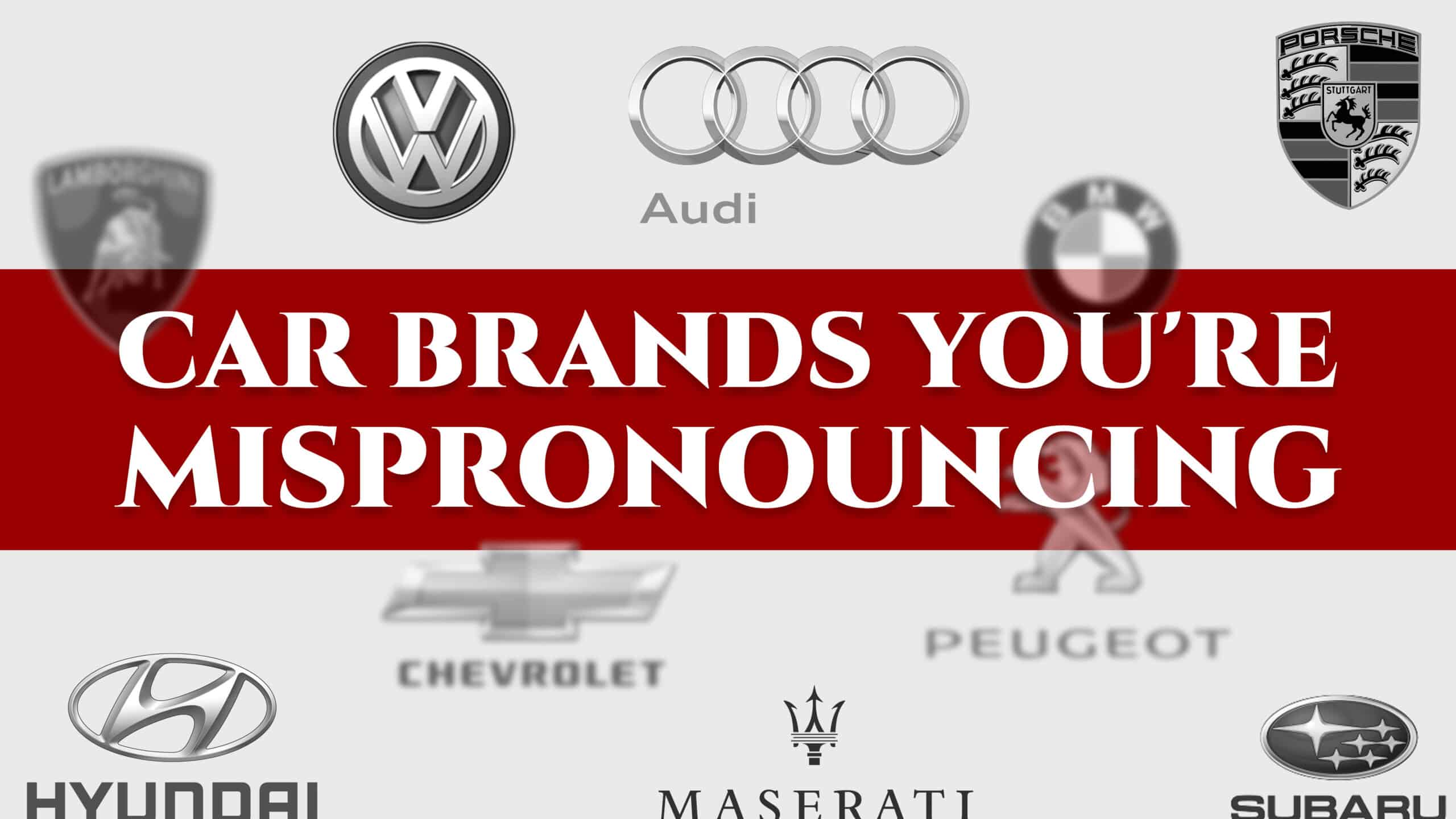 How to pronounce brand names in English