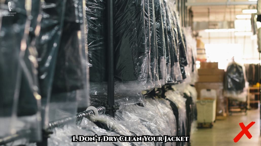 The heat from the dry clean machine will definitely damage your jacket.
