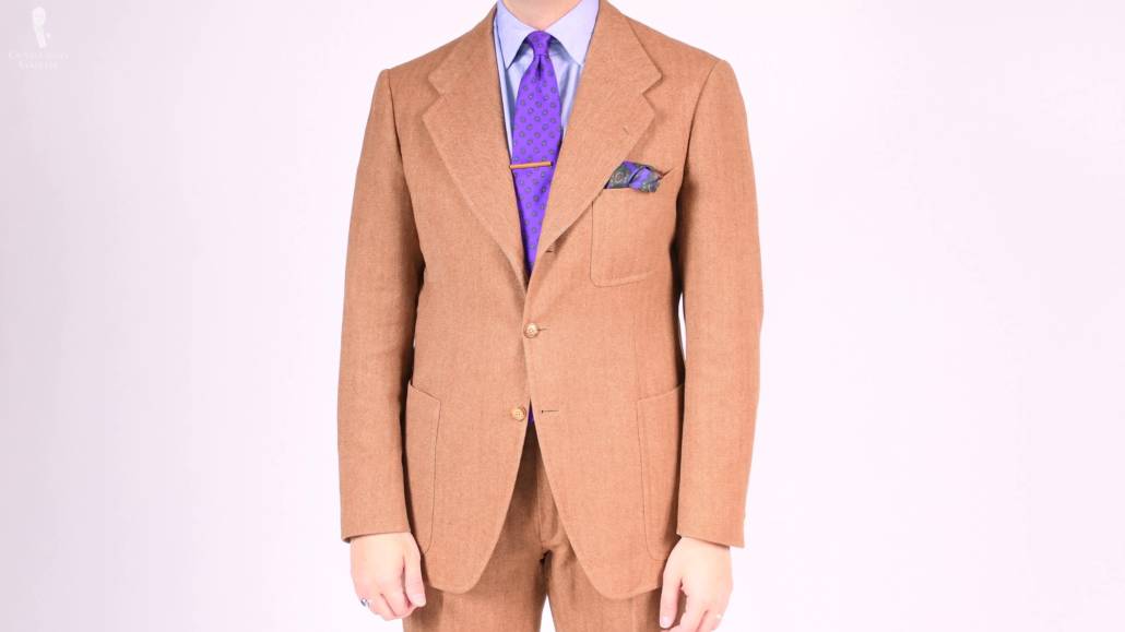 Donegal Tweed Suit In Light Brown donegal tweed suit in light brown