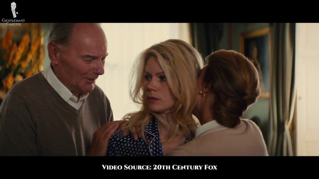 The president of Sweden in a more casual outfit. 