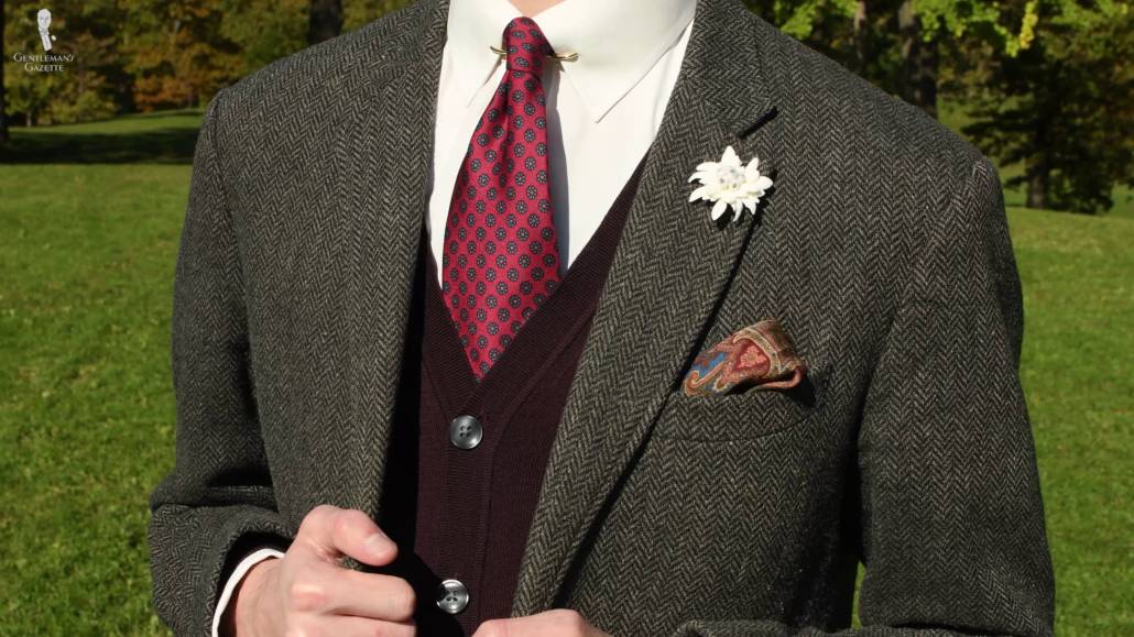 Gray ☀ Red Color Combinations In Menswear