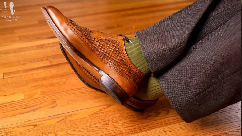 You can opt for a perforated leather shoes for a more formal look during summer. 