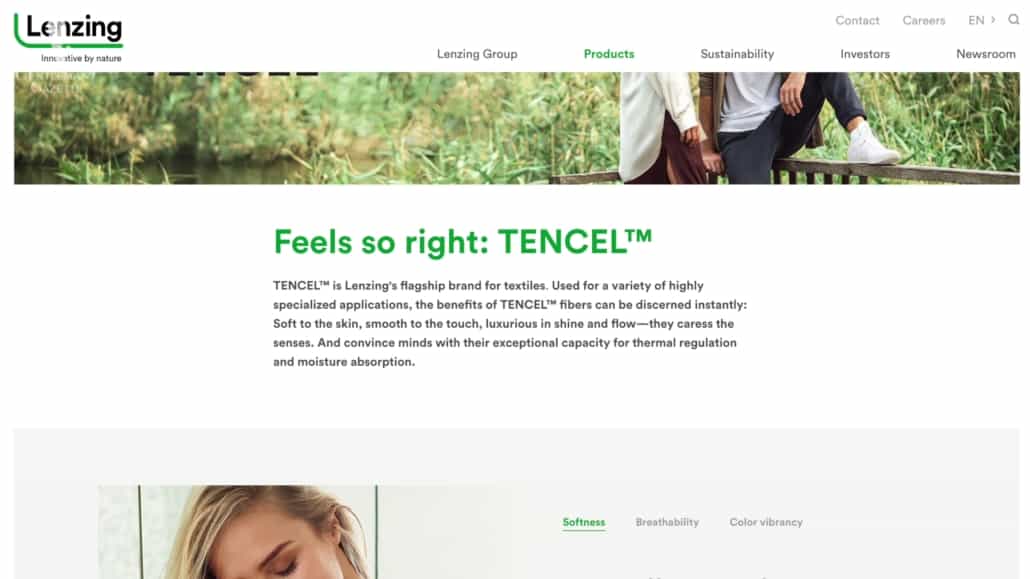Tencel website